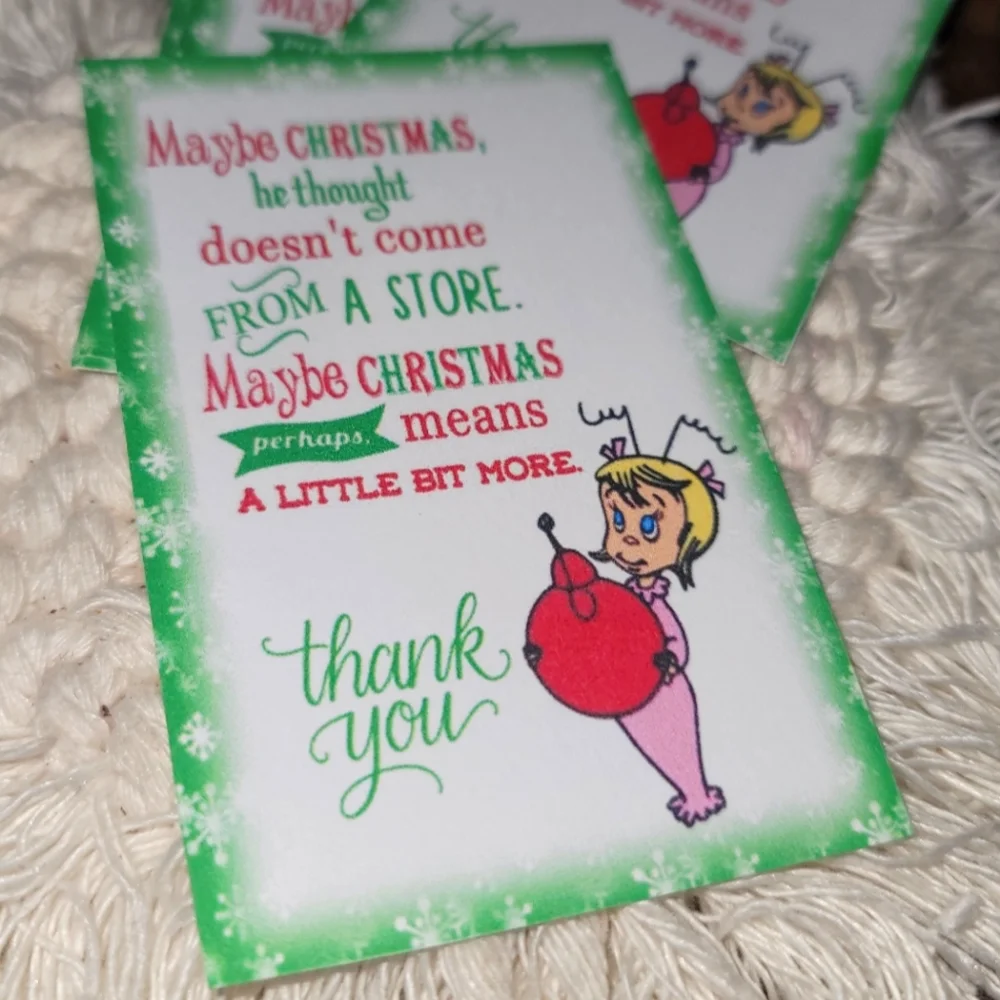 30 cards Grinch style thank you cards